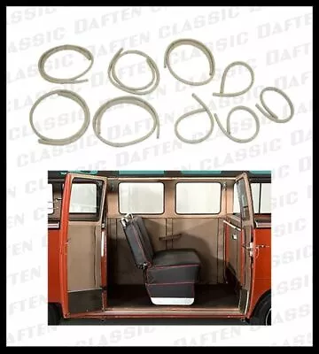 1956-67 VW Bus 9 Piece Cargo Door Rubber Seal Set Volkswagen Kombi 241841823A • $72