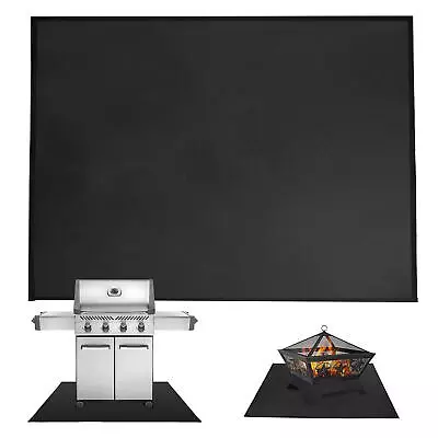 Large BBQ Gas Grill Floor Mat Fire Retardant Pad Outdoor Under Grill Protection • $40.56