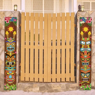 £9.23 • Buy LOOPES Tropical Party Porch Decoration Tiki Banners Hawaiian Luau Party Decorat