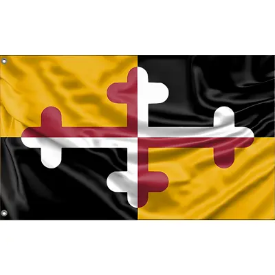 Redesigned Maryland Flag Unique Design 3x5 Ft / 90x150 Cm Size EU Made • $29.95