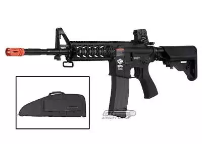 G&G Combat Machine CM16 Raider-L M4 Carbine AEG Airsoft Rifle Bag Combo 12141 • $200.44