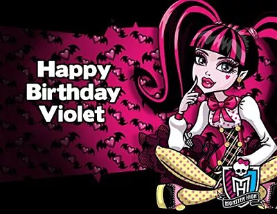 Monster High Draculaura Edible Cake Topper • $14.47