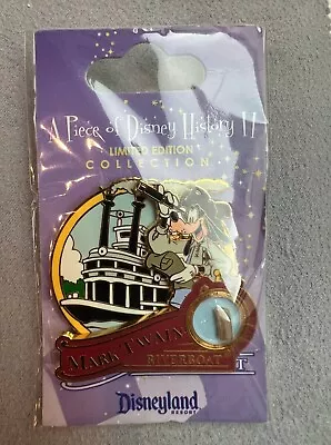 Disney DLR LE 2000 Pin Piece Of Disneyland History Mark Twain Riverboat Goofy  • $34.95