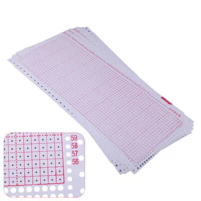 10pcs Blank Punch Card Fit For Brother Singer Knitting Machine KH864 KH868 • $19.12