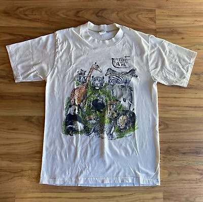 Vtg Animals The Lutherlyn Ark T-shirt 70’s Tan Velva Sheen L Biege • $17.50