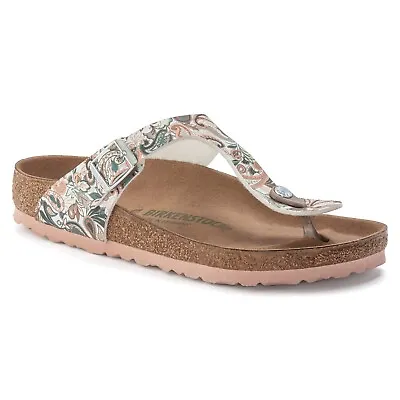 Birkenstock VEGAN Birko Flor GIZEH - Paisley Light Rose BNIB 1023184 • $169.95