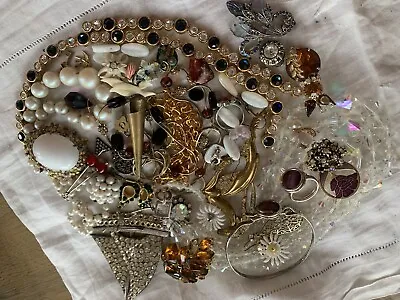£12.99 • Buy Job Lot Vintage 1950s/60s Crystal Costume Jewellery Spares/ Repairs
