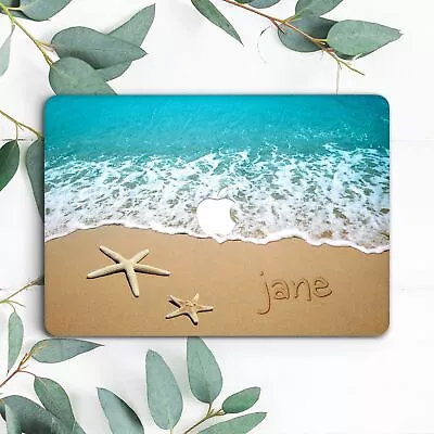 Custom Name Sand Ocean Beach Starfish Hard Case For Macbook Pro 13 15 16 Air 13 • $27.74