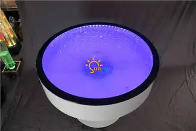 £2358.65 • Buy Round Table LED Illuminated RGB Colour Changing 75cm Height Bubbles Water Pillar