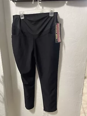 NWT FREE HAVEN  Maternity Women's Pants Black Size 1XL#15 • $17.25