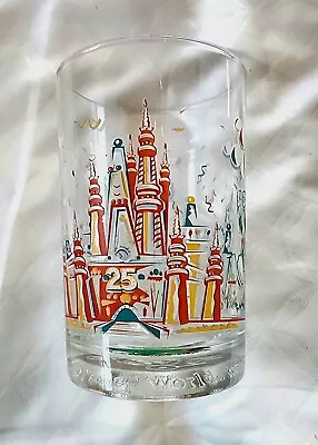 Vintage McDonalds Walt Disney World 25th Anniversary Glass 1996 Magic Kingdom • $15