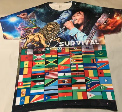 Bob Marley Survival Shirt Lion Rasta Reggae Music Jamaica Black History Month • $34.99