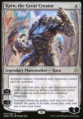 Magic The Gathering MTG Karn The Great Creator (1) War Of The Spark   LP • $7.95