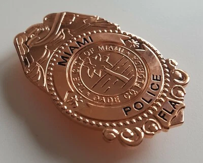 £22.79 • Buy Obsolete Historical Police Badge....USA Miami Red (2)