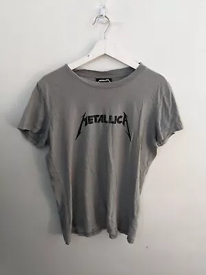 £12.72 • Buy Metallica Shirt Mens Small Grey Band Tee Adults Short Sleeve Cotton Graphic