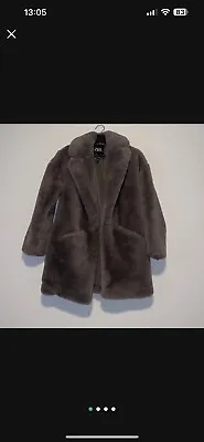 $44 • Buy Zara Woman Faux Fur Coat