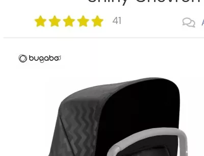 $85 • Buy Black Chevron Bugaboo Donkey Canopy