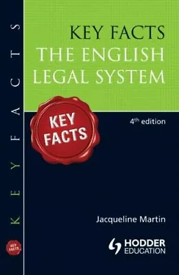 £3.19 • Buy Key Facts English Legal System (Key Facts Law) By Jacqueline Martin