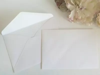 White C5 Envelopes -  Premium A5 Size Wedding Invitations Bulk • $2.05