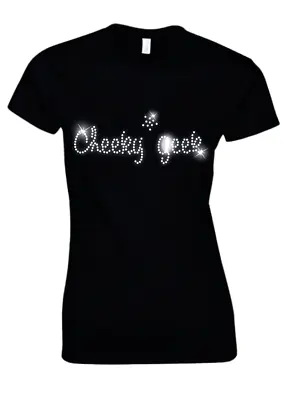 CHEEKY Geek Ladies Crystal T Shirt  - Hen Night - 60s 70s 80s 90s All Sizes • £9.99