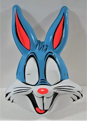 Vintage 1971 Colorful Bugs Bunny Character Warner Bros Plastic Halloween Mask • $39.99