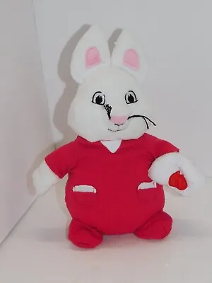 Max Ruby Rabbit Plush Bunny Stuffed Toy Red Pajamas Heart Valentine 2011 • $12