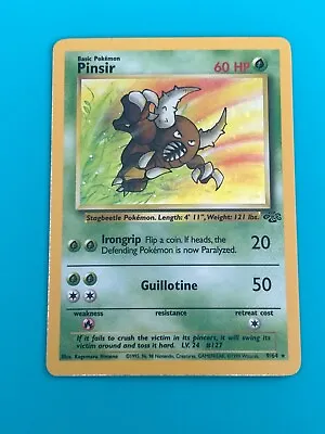$8.01 • Buy Pinsir 9/64 Holo Rare Jungle Pokemon TCG LP