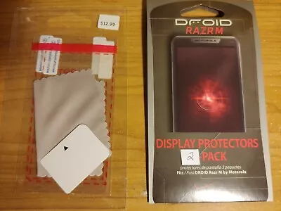 Droid Razr M Display Protector Two Protectors In Package • $5.95