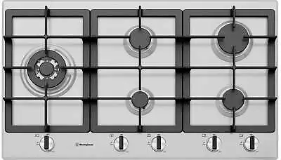 Westinghouse 90cm Stainless Steel Gas Cooktop WHG954SC • $782