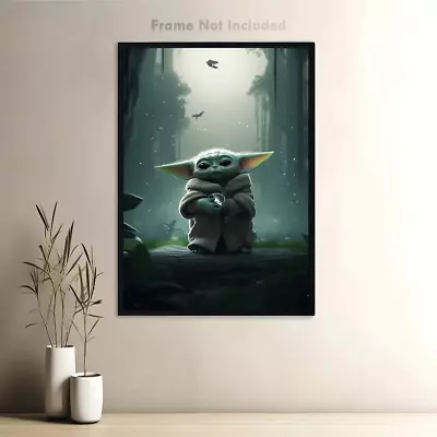 Baby Yoda Print Star Wars Gift Star Wars Poster Baby Gift Pop Culture • $19