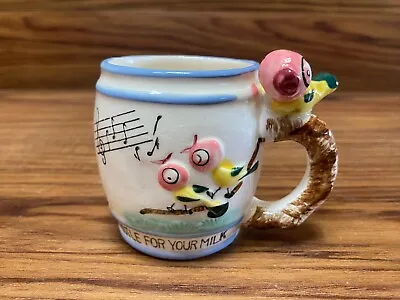 Vintage 1950’s Whistle For Your Milk Mug Bird On Handle Small Cup Ross Products • $19.99