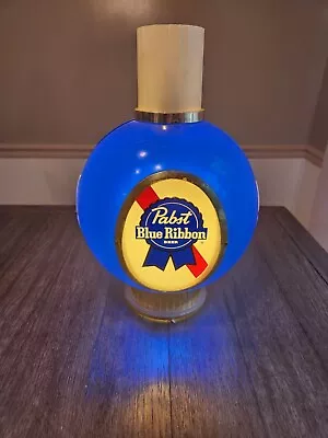 VINTAGE 1960s PBR PABST BLUE RIBBON BEER LIGHTED BAR WALL SCONCE LAMP WORKS • $129.99