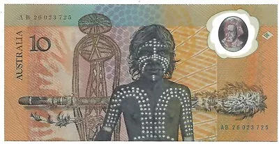 Australia 1988 Aboriginal $10 Polymer Banknote • $25