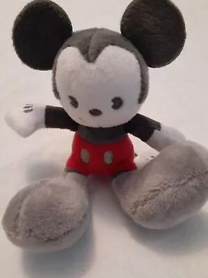 Disney Store Tiny Big Feet B&w Mickey Mouse Micro Plush 4  Limited Release • $9.99