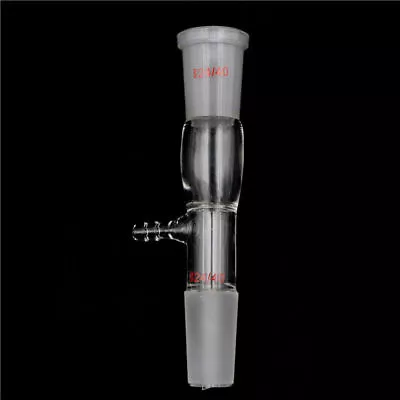 $7.50 • Buy 24/40 Glass Vacuum Take-off Adapter Laboratory Straight Tube Gas Inlet Adapte