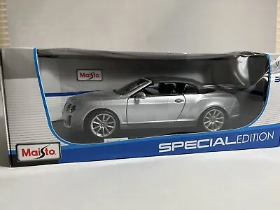 $40 • Buy Maisto 1/18 Special Edition Bentley Continental Supersport Convertible - New