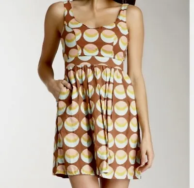 $158 Judith March Vintage 50’s RETRO Sun Dress Dots Sleeveless Tie Back Medium M • £48.18