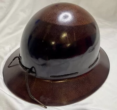 Vintage MSA Skullgard Fiberglass Full Brim Hard Hat Miner Safety Helmet 1930s • $109.85