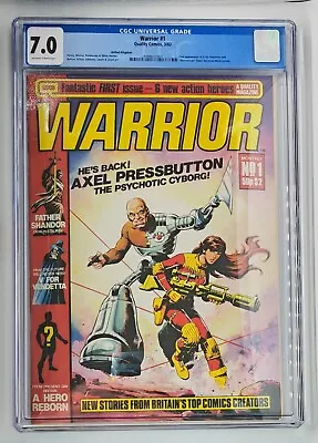 $397.10 • Buy Warrior #1 CGC 7.0 1st V For Vendetta Miracleman Alan Moore 1982