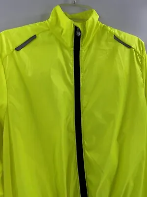 Aero Tech Men's Windproof Packable Safety Jacket High Visibility Windbreaker SM • $20
