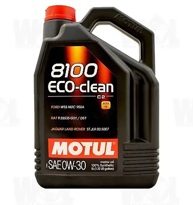 Motul 8100 Eco-Clean 0w-30 0w30 Fully Synthetic Car Engine Oil 5L 102889 • £54.99