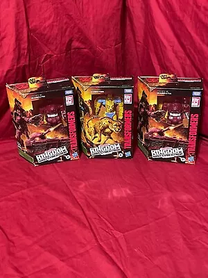 $69.99 • Buy 3 Transformers War For Cybertron Kingdom WFC-K4 Cheetor / WFC-K6 Warpath X2 (B6)