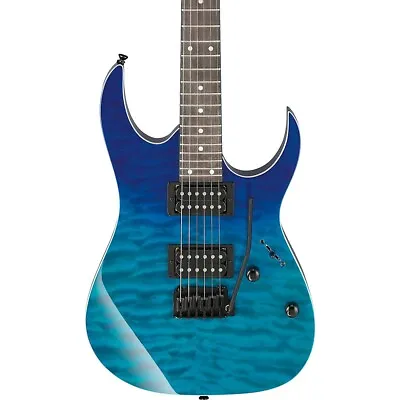 Ibanez GRG120QASP GRG Series 6str Electric Guitar Transparent Blue Gradation • $279.99