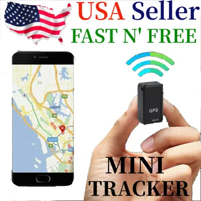 GF07 Mini Magnetic GPS Tracker Real-time Car Truck Vehicle Locator GSM GPRS USA • $9.16