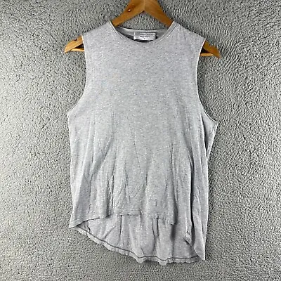 Viktoria Woods Womens Top 2 Grey Tank Sleeveless Pullover Round Neck High Low • $5.98