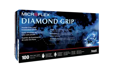 100PK Mechanics Microflex MF-300-XL Diamond Grip Heavy Duty Latex Work Gloves XL • $12.80
