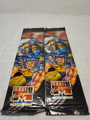 (2) Sealed Jumbo Packs 1995 Marvel Masterpieces!!! Super Rare 🔥 🔥 🔥 • $359.99