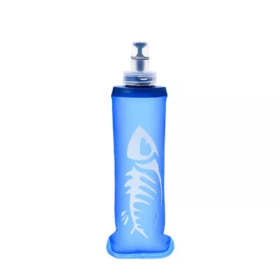 250/500ML TPU Folding Soft Flask Sports Water Bottle Camping For Running UK • £6.29