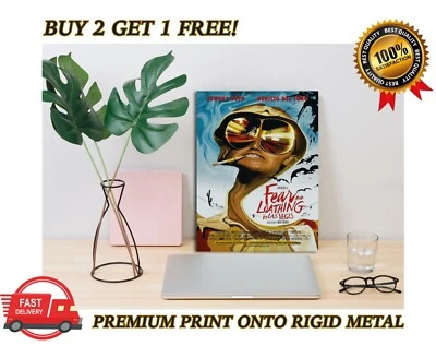 £12.17 • Buy Fear And Loathing In Las Vegas METAL Poster Classic Movie Art Print Plaque Gift