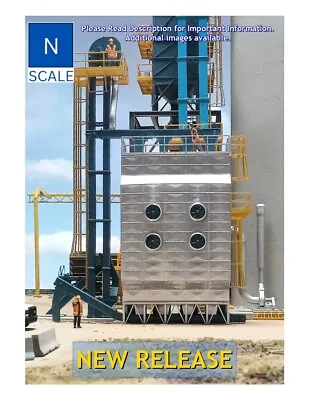 N Scale Trains Grain Dryer Basic Grain Elevator Buildings Structures • $69.99